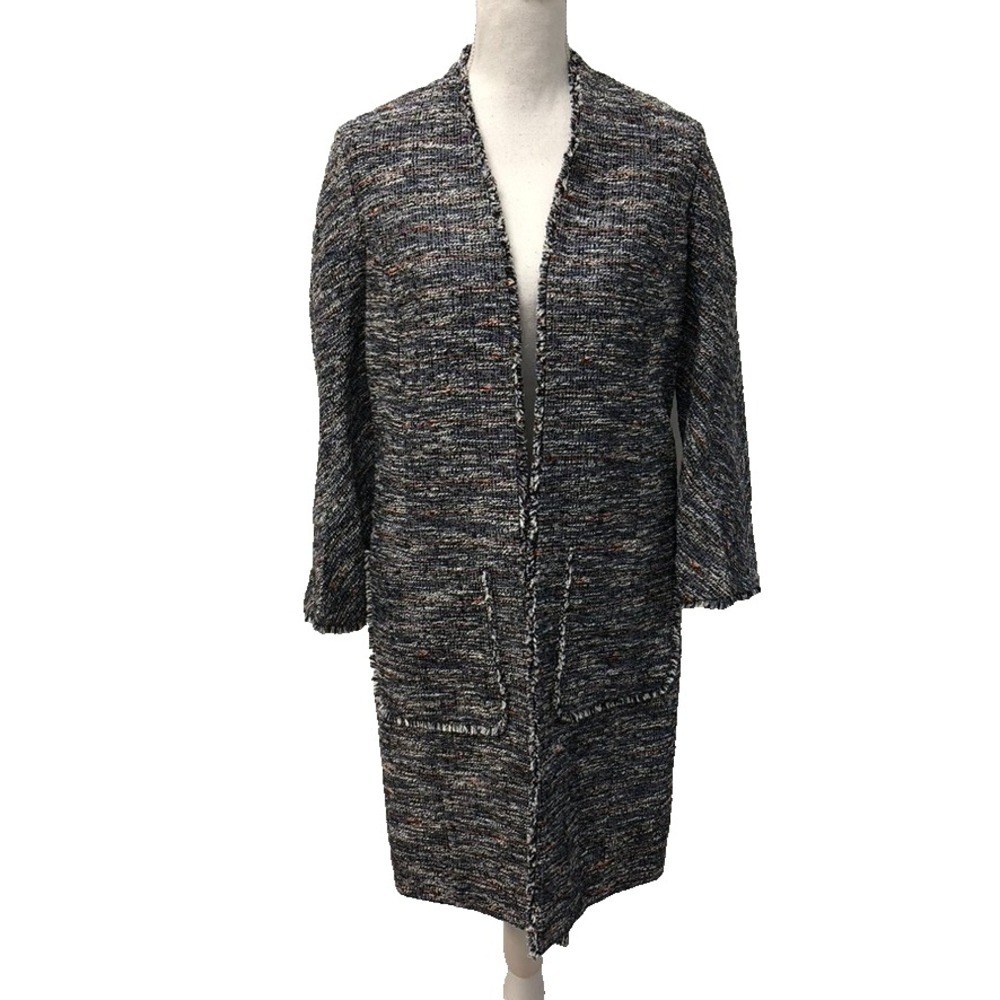 Emerson Rose Tweed Jacket Womens Small Mid Length Career Teacher Oversize